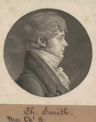 Charles Henry Smith, by Charles B. J. Févret de Saint-Mémin, ink, 1808