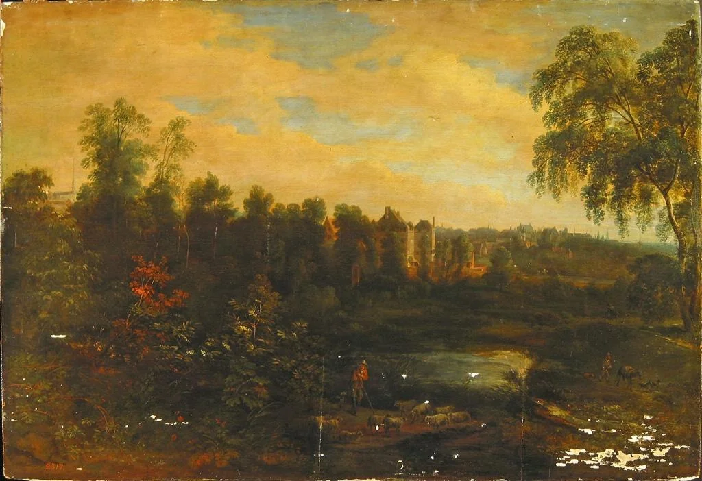 Landscape near Brussels, detail