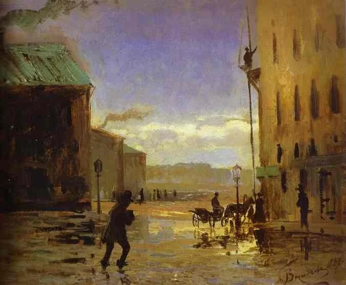 After rain, detail