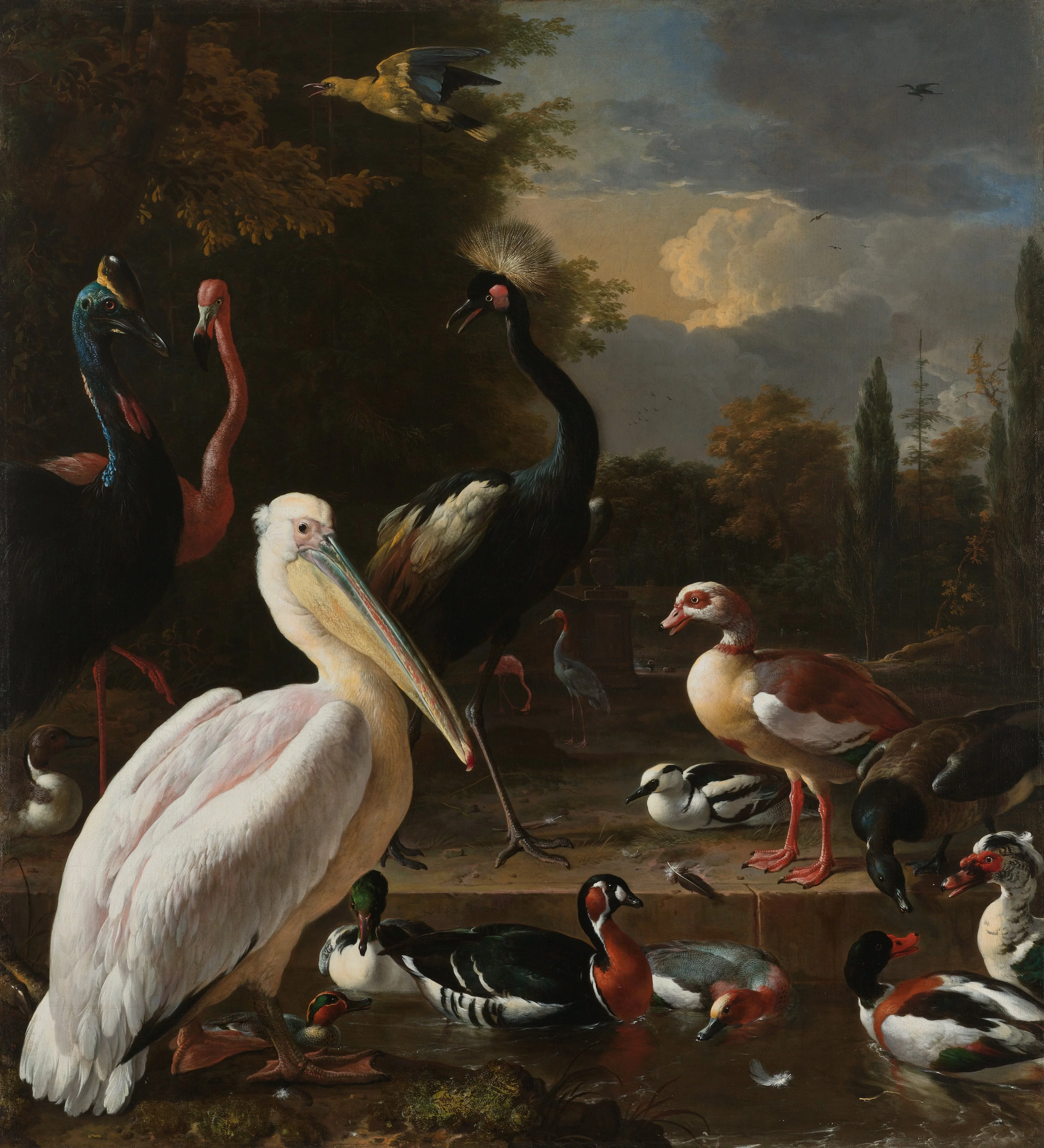 The Floating Feather, detail