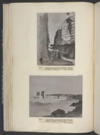 A Street in Cairo, by Hercules Brabazon Brabazon, watercolor, 1870