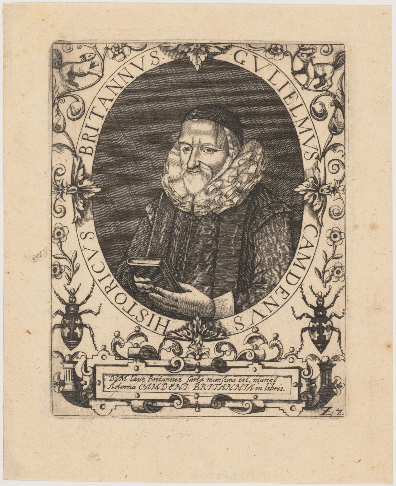 William Camden, Herald, Antiquary and Historian, detail