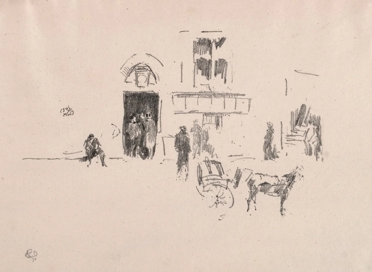 The Gaiety Stage Door, detail