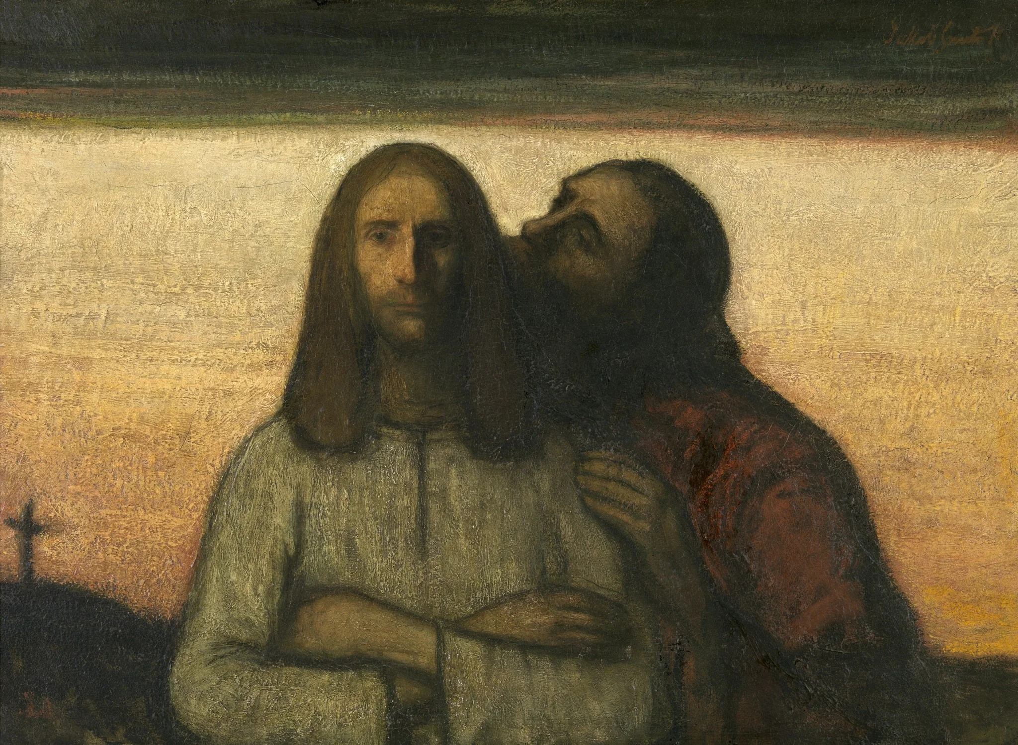 The Kiss of Judas, detail