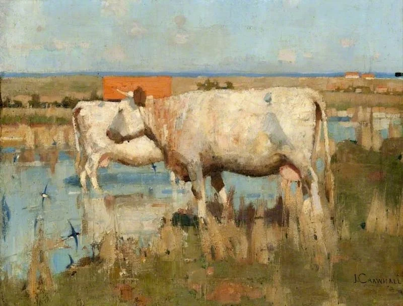 Landscape with Cattle, detail