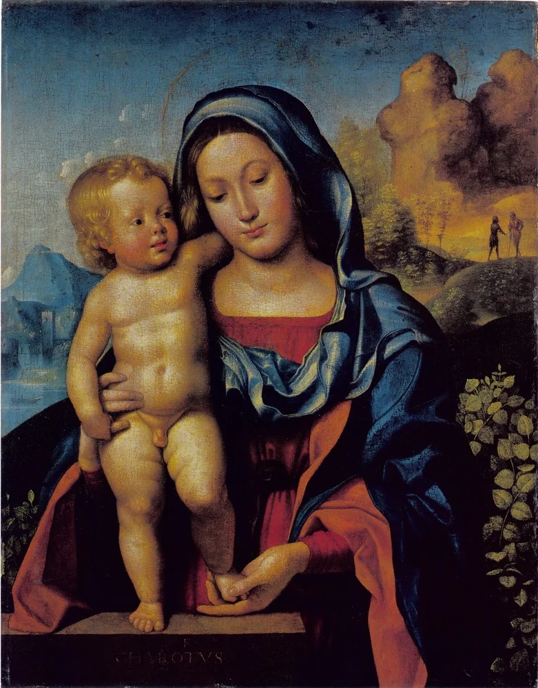 Madonna and Child, detail