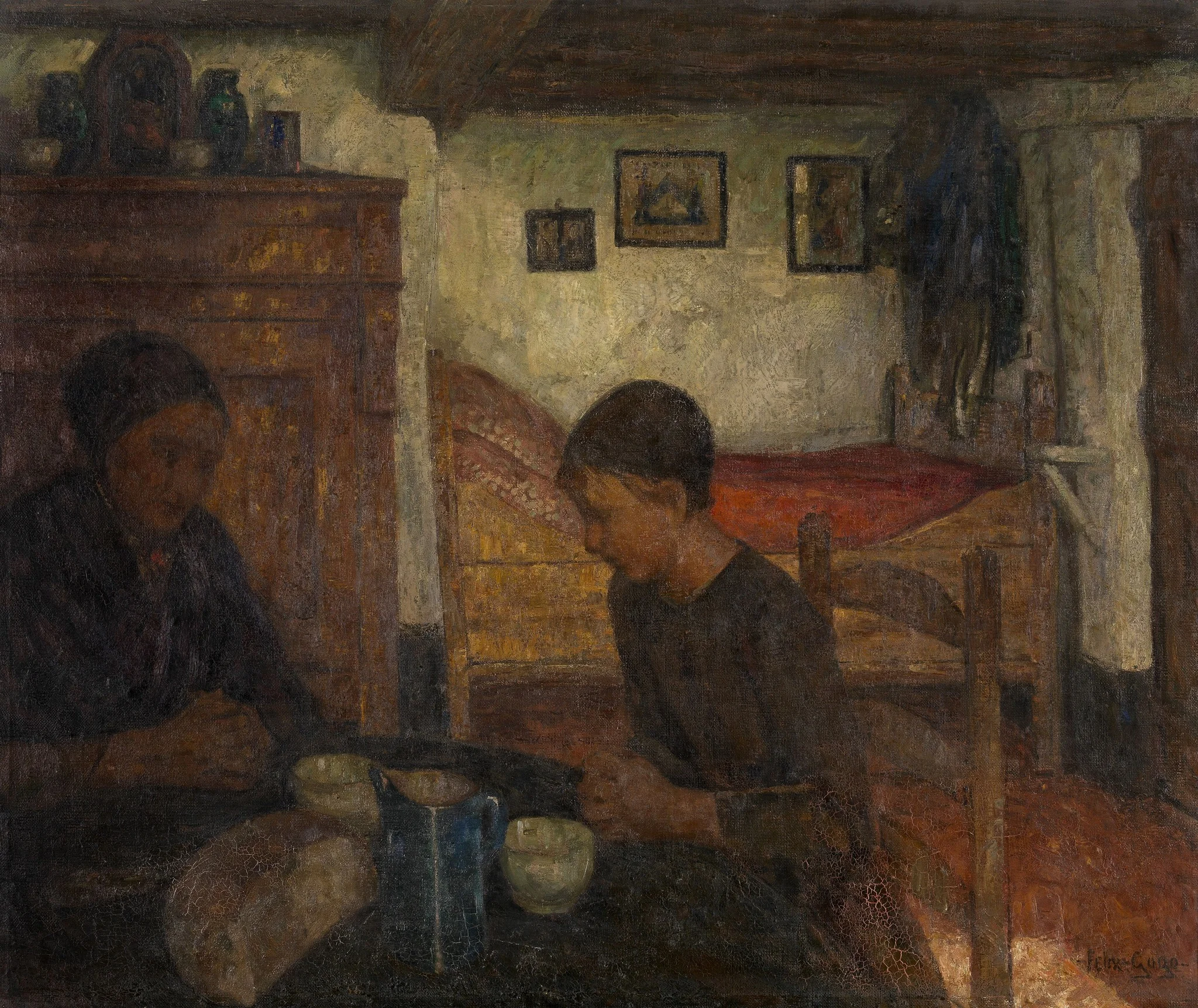 The prayer, detail