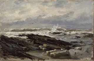 Rompientes (Guéthary), by Carlos de Haes, oil, 1891