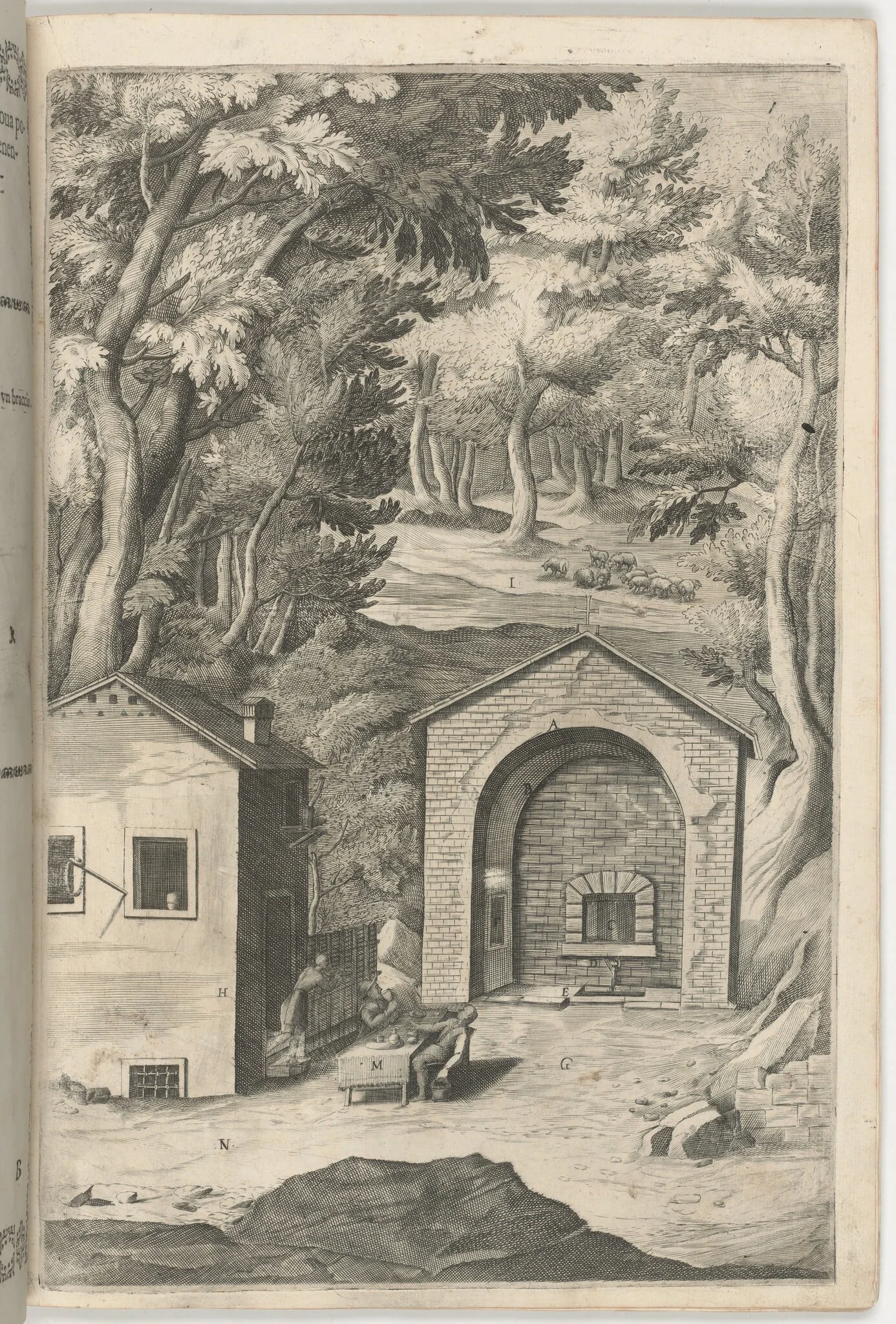 Spring of Saint Francis (Fonte di San Francesco) [plate B], detail