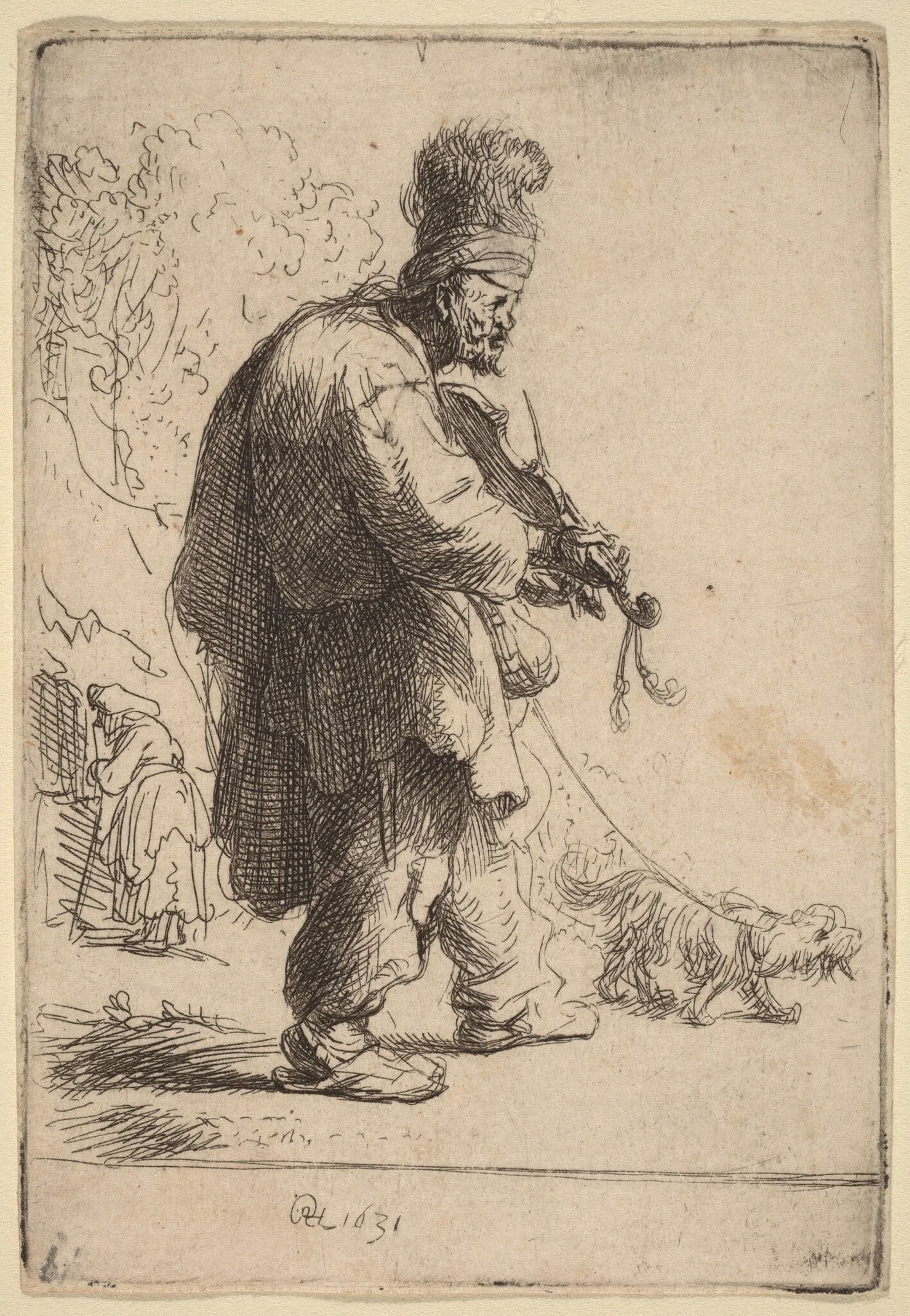 The Blind Fiddler, detail