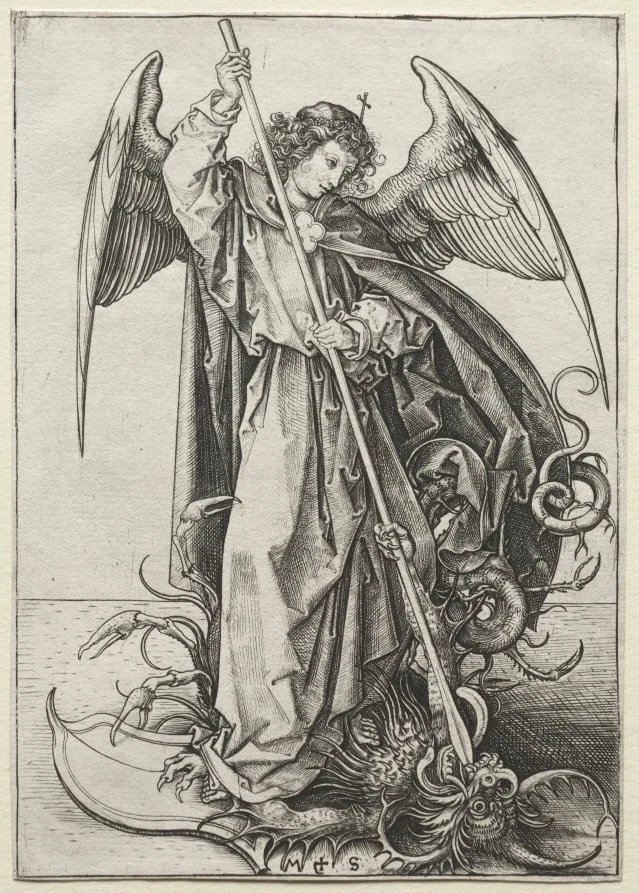 The Archangel Michael Piercing the Dragon, detail