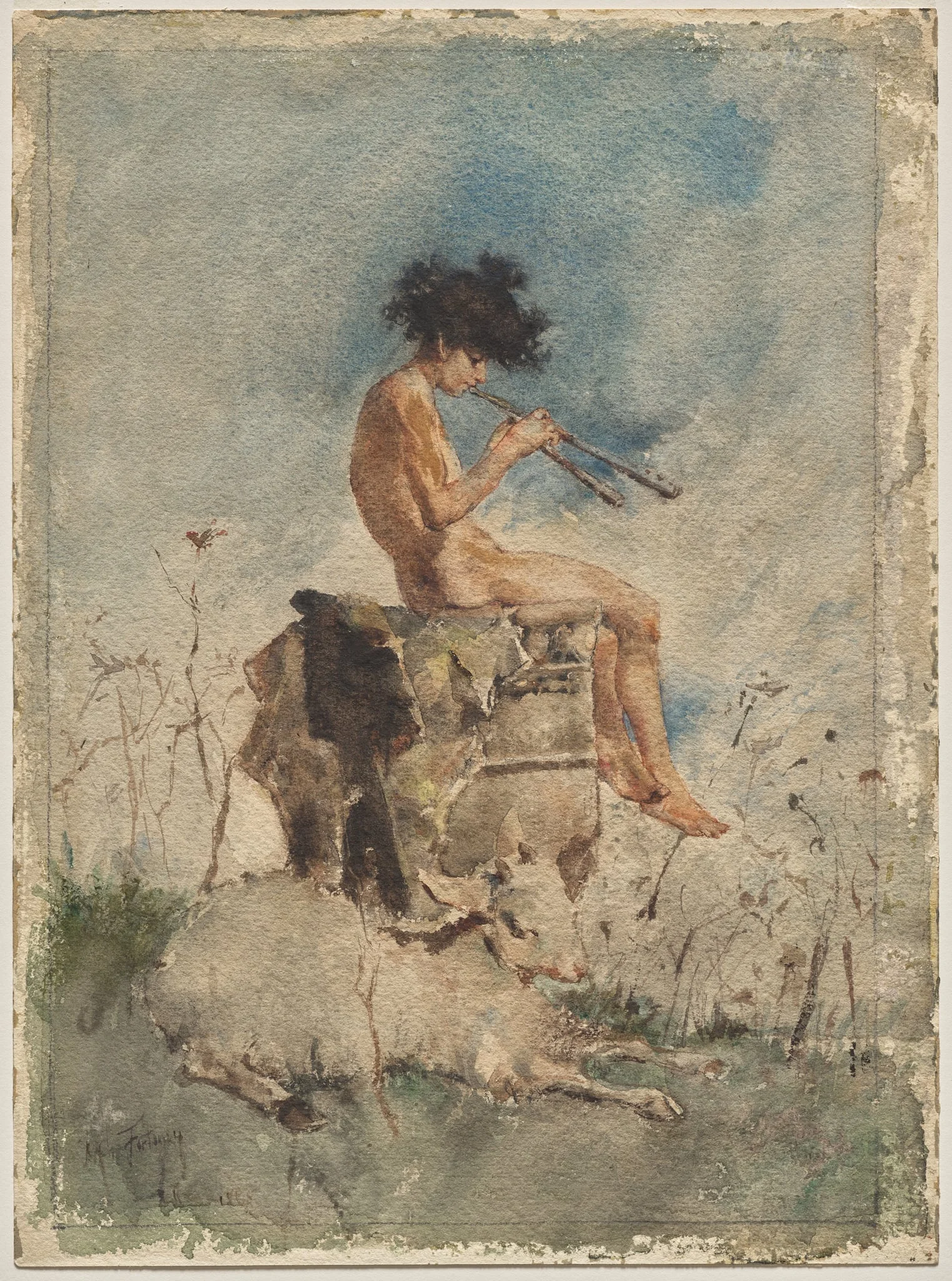 The Pipes of Pan, detail