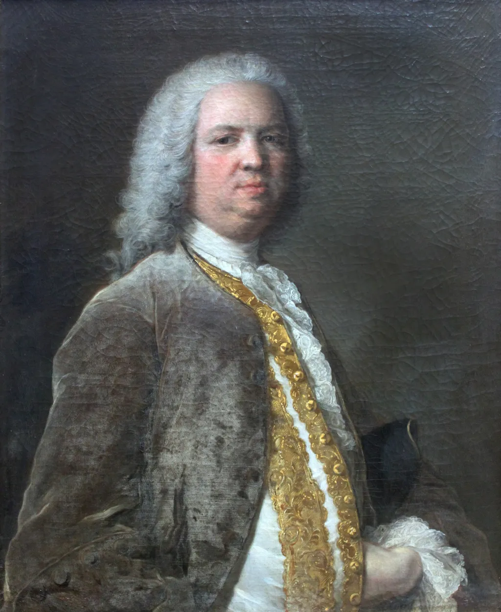 Portrait of the Frankfurt banker Johann Georg Leerse, by Jean-Marc Nattier, oil, 1749