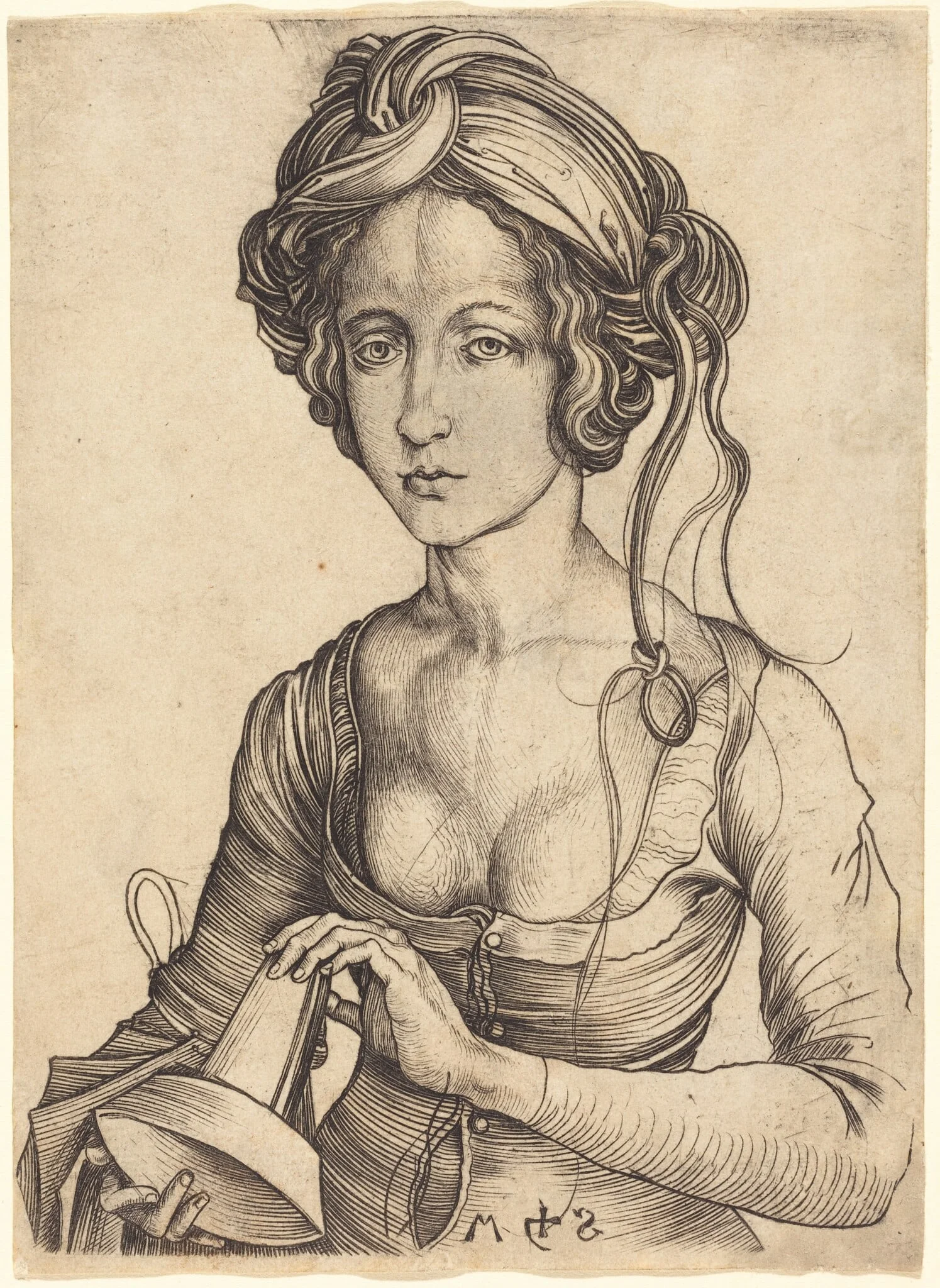 A Foolish Virgin, detail