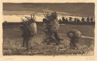 Herbst, by Heinrich Zille, ink, 1895