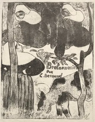Les Bretonneries: Title Page (Page de Titre), by Émile Bernard, 1889