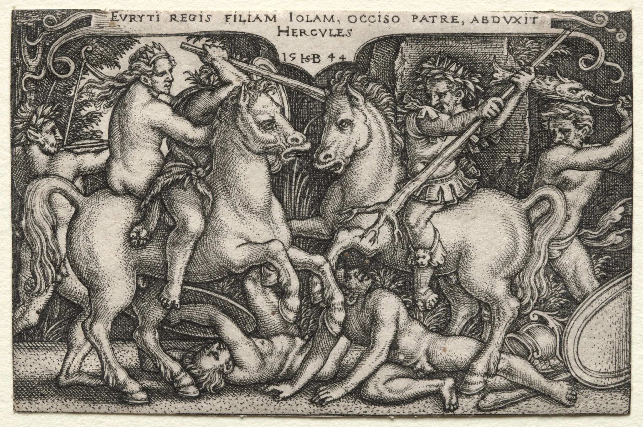 The Labors of Hercules: Hercules Abducting Iole, detail