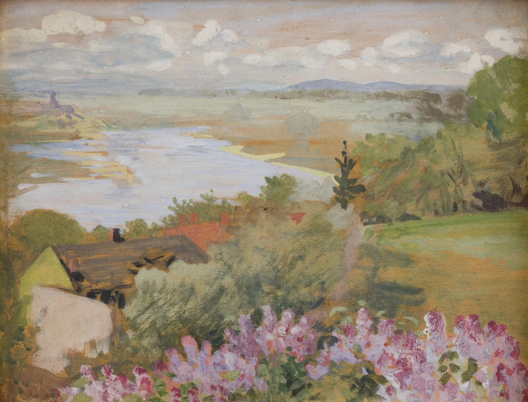 Valley of the Vistula from Zwierzyniec, detail