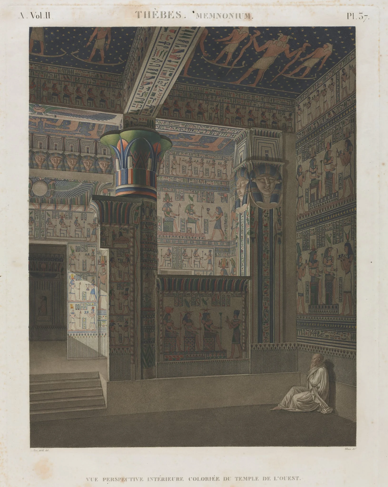Description of Egypt: Thebes. Memnonium, Vol. II, Pl. 37, detail