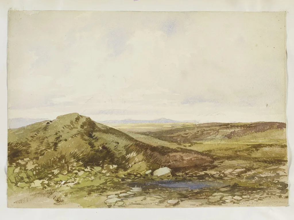 Watercolour in album of 51 drawings and watercolours by James Duffield Harding, by James Duffield Harding, watercolor, 1850