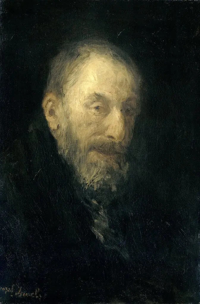 'Old Isaac', by Jozef Israëls, oil, 1898