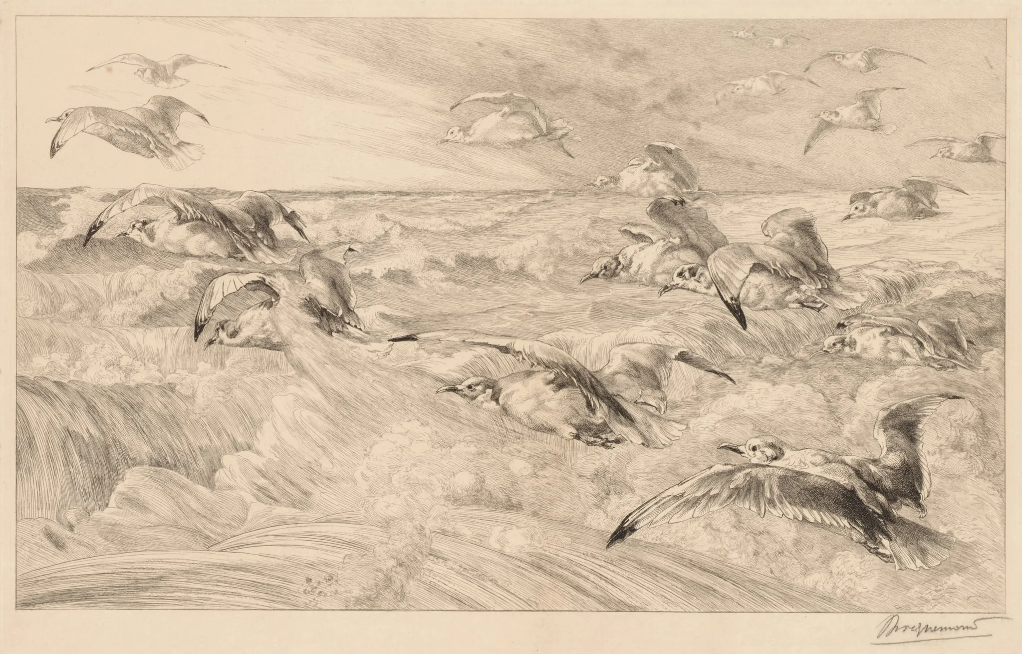 Seagulls (Les Mouettes), detail