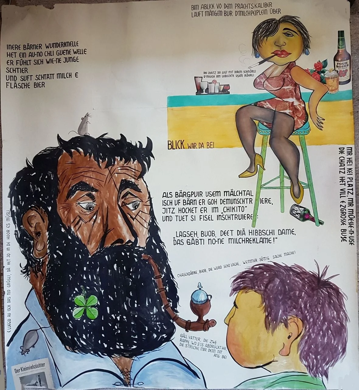 Fasnachtshelge "Buredemo 1962", detail