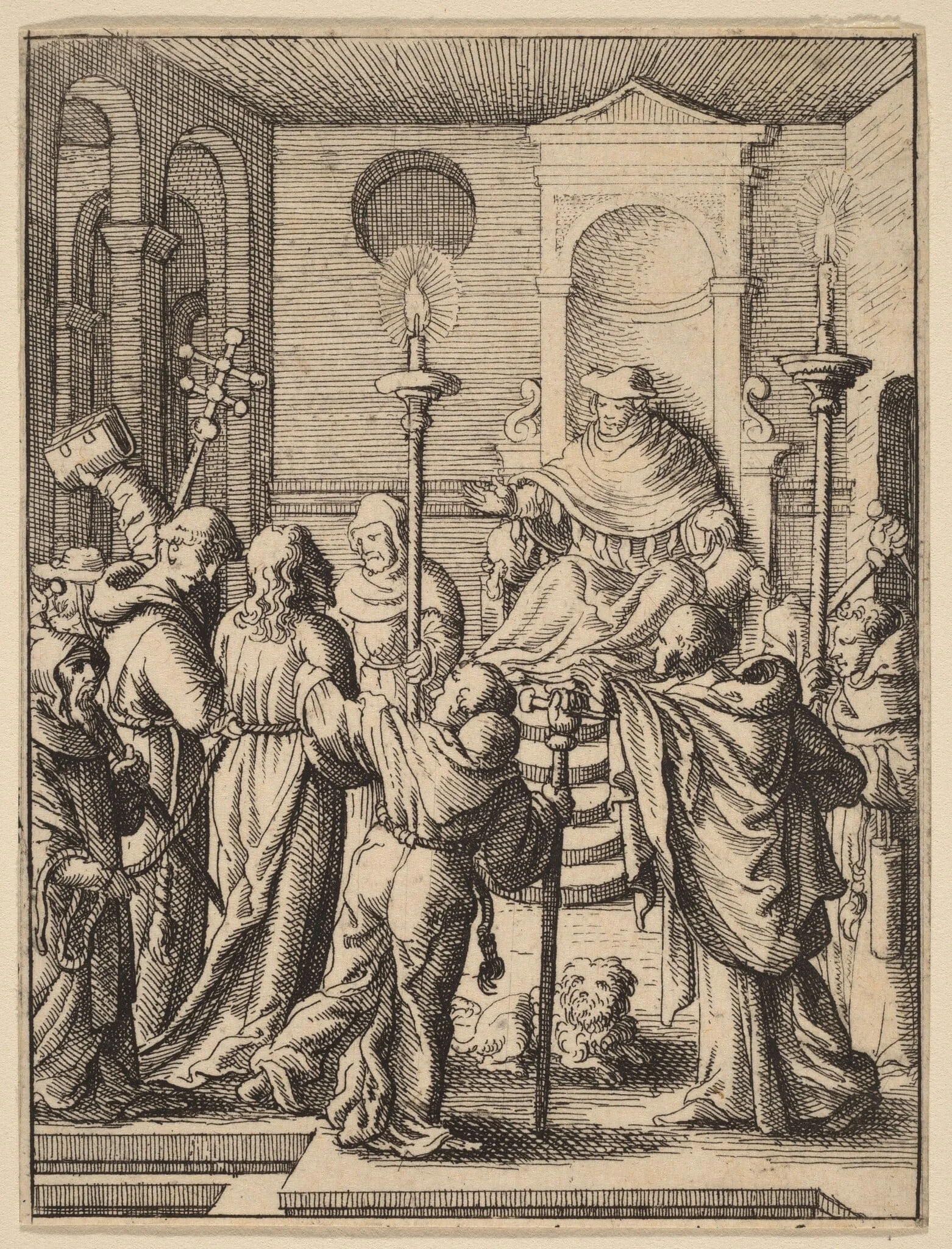 Jesus before Annas, detail
