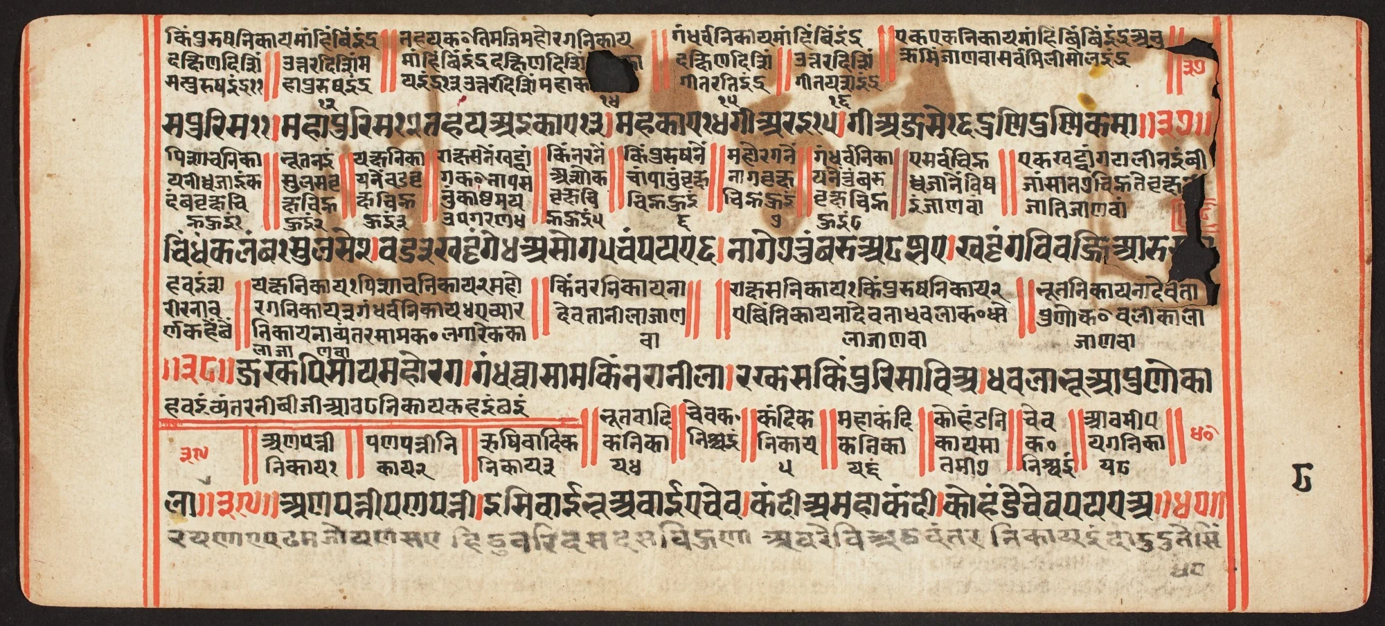 Tantric Manuscript, "Sangrahani Sutra", detail