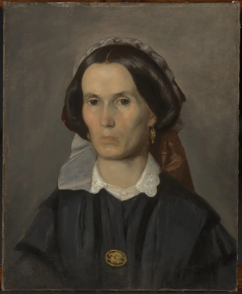 Portrait of Joanna Dziubandowska, by Aleksander Kotsis, unspecified, 1860