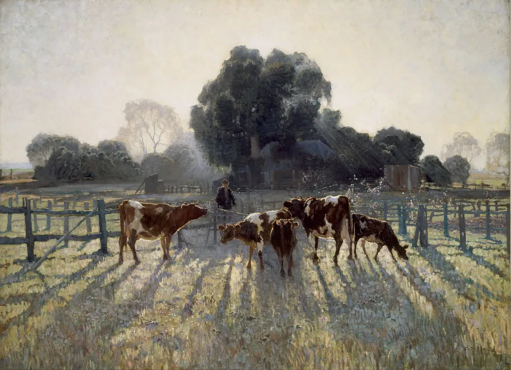 Spring Frost, by Elioth Gruner, oil, 1919