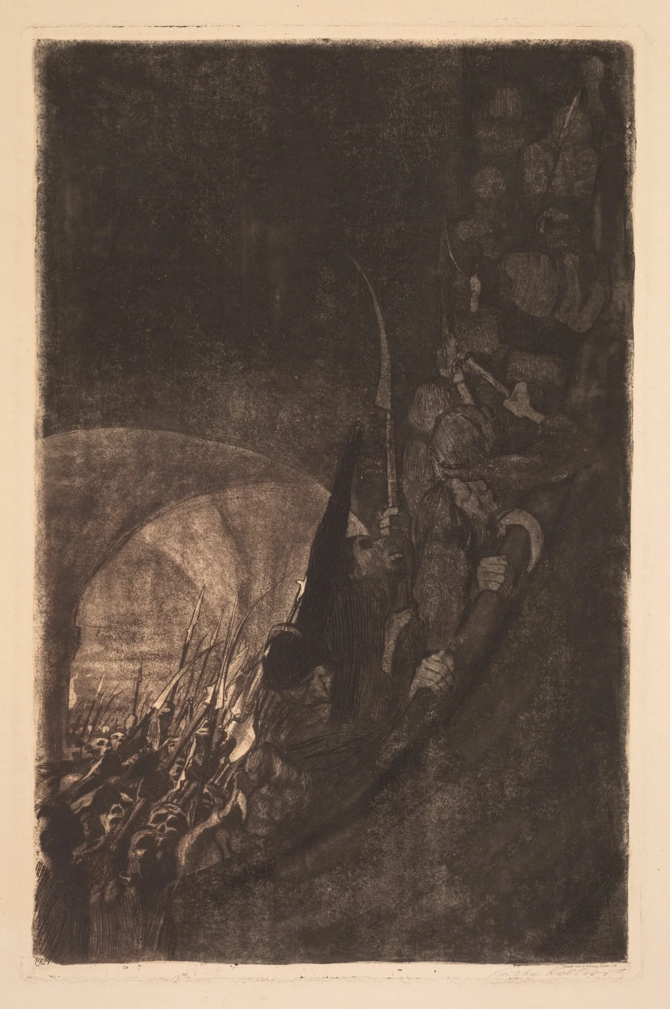 Peasants' War: Arming in a Vault, detail
