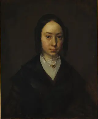 Retrato de Pauline Virginie, by Jean François Millet, oil, 1854