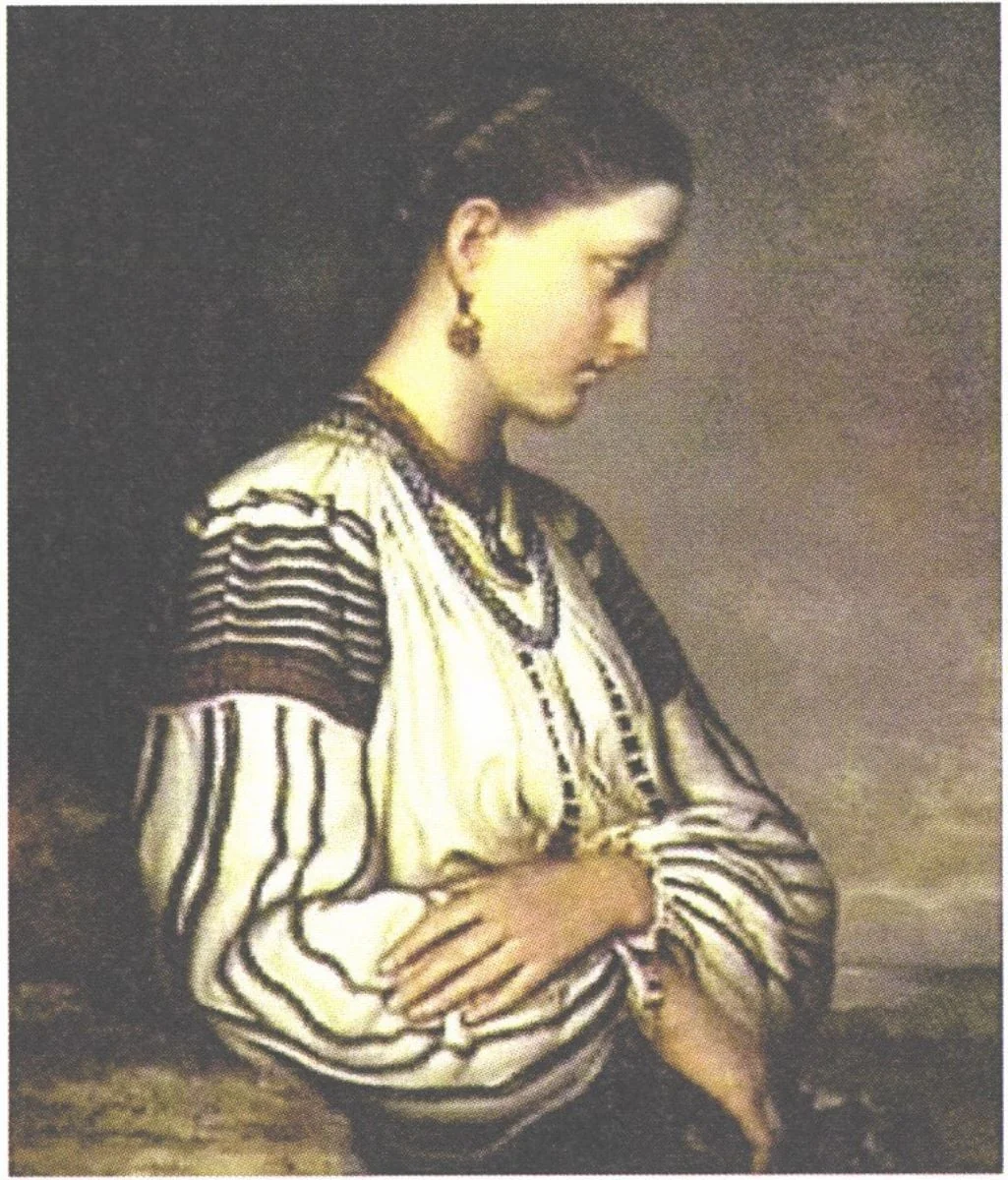 Profil de țărancă, detail