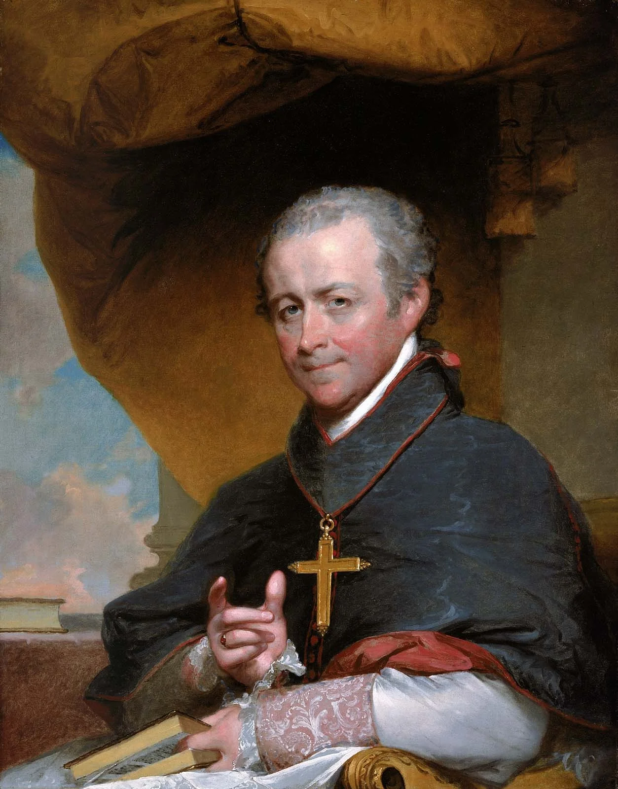 Bishop Jean-Louis Anne Magdelaine Lefebvre de Cheverus, detail