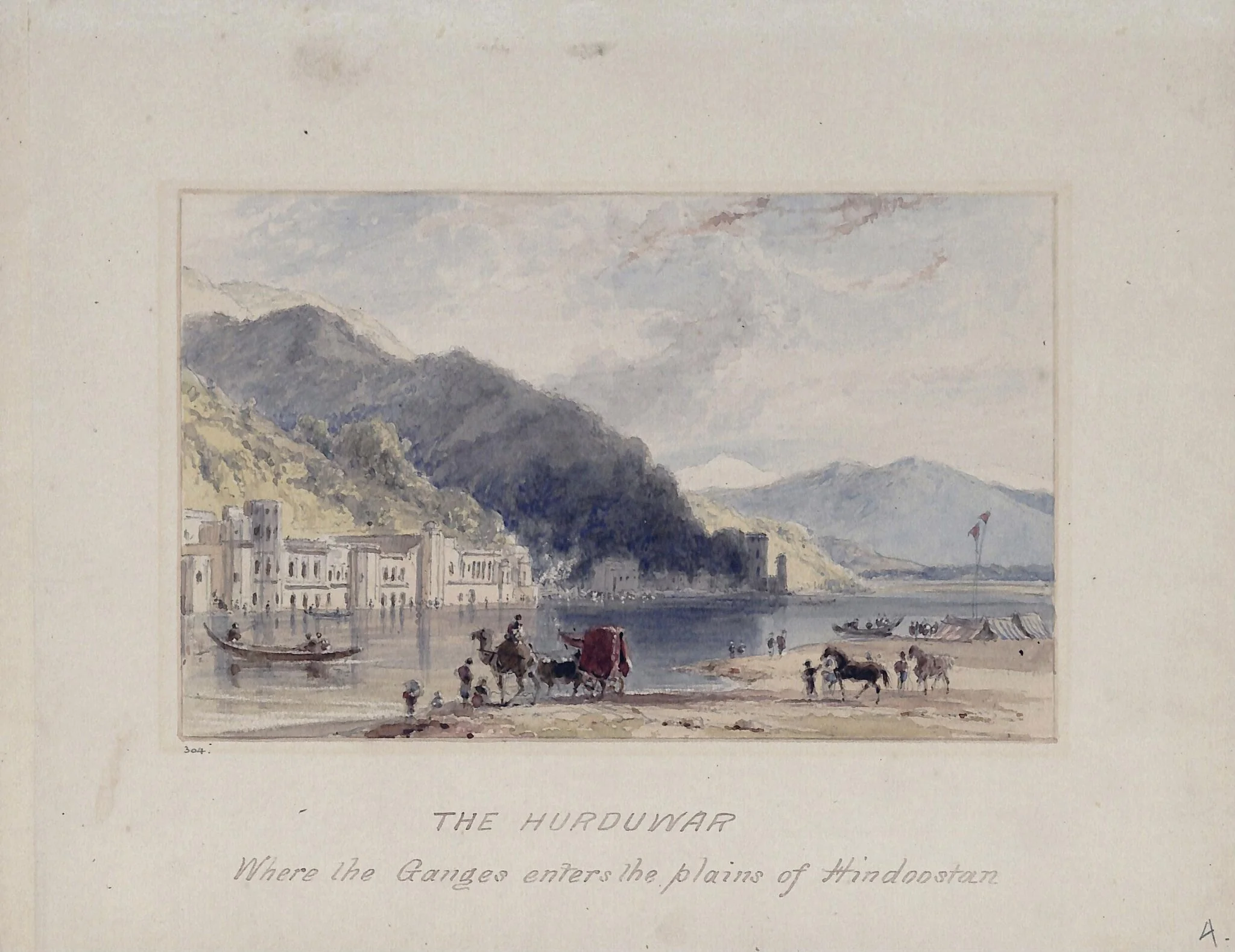 Hurduwar, where the Ganges enters the plains of Hindoostan, detail