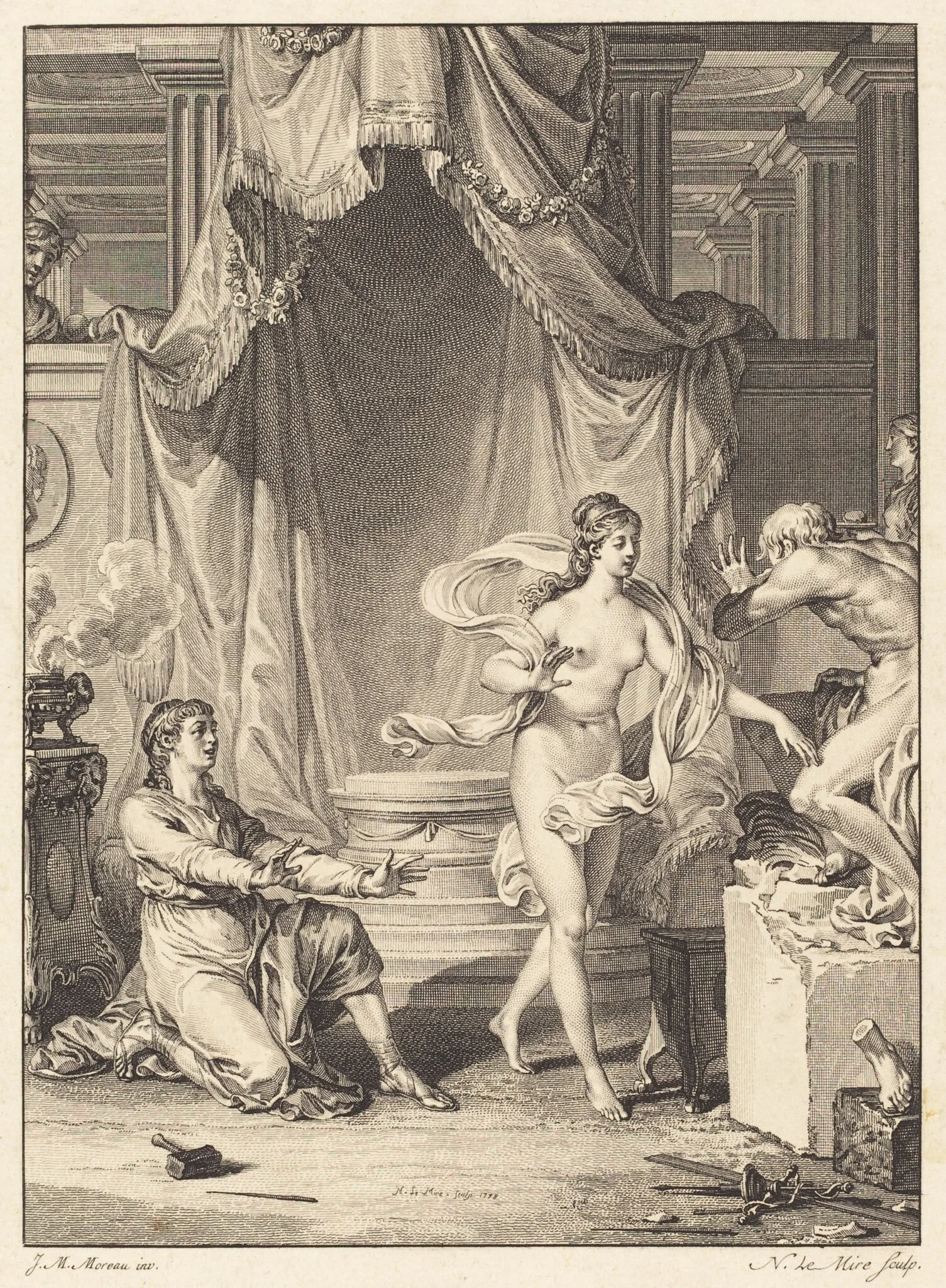 Pygmalion, detail