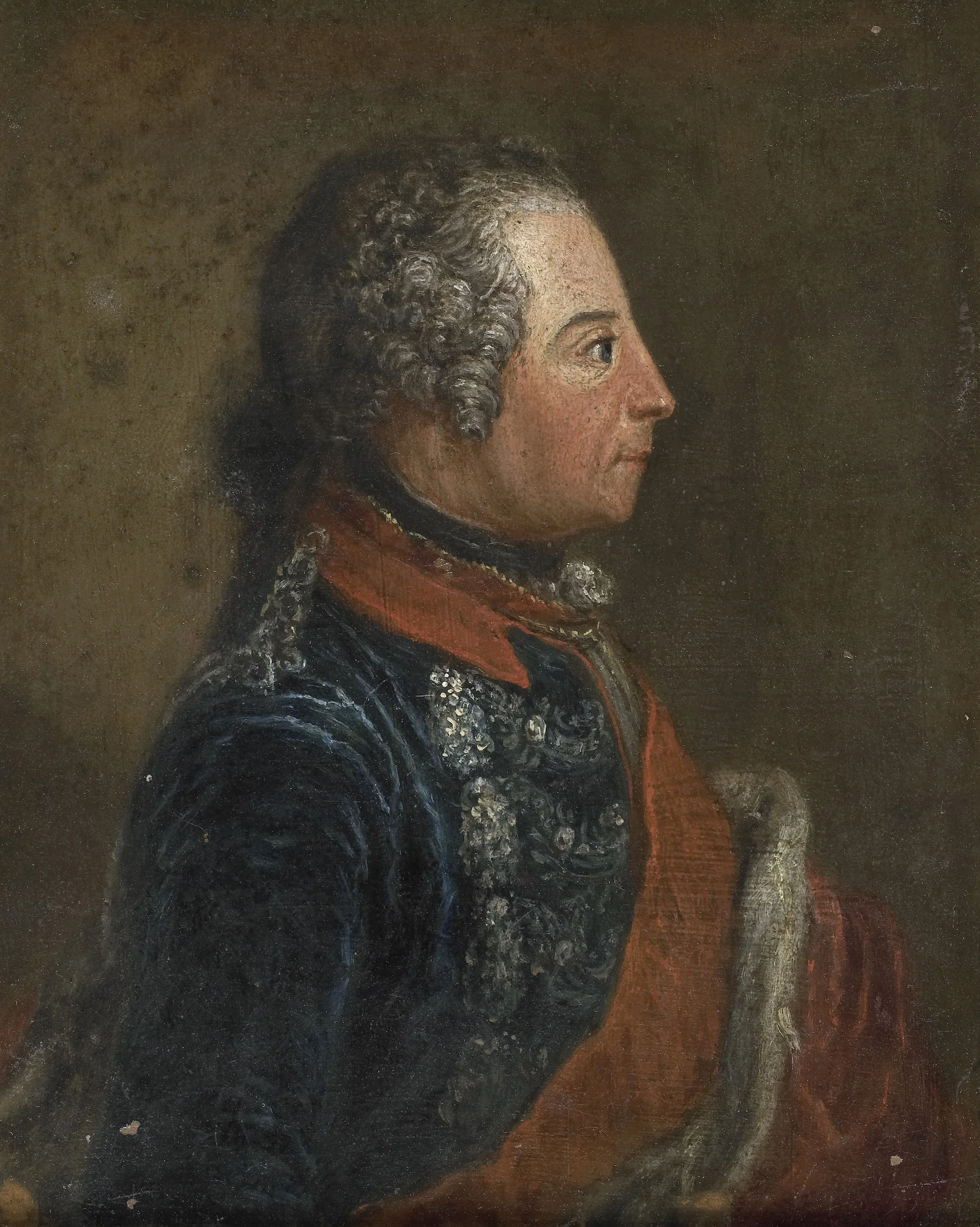Frederick II the Great (1713-86), king of Prussia, detail