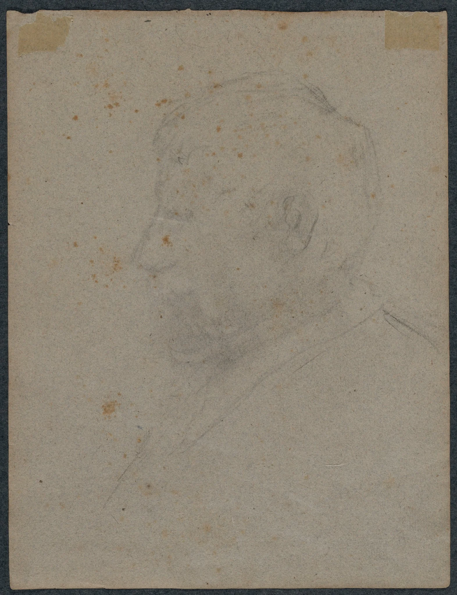 Profile Bust of a Man (verso), detail