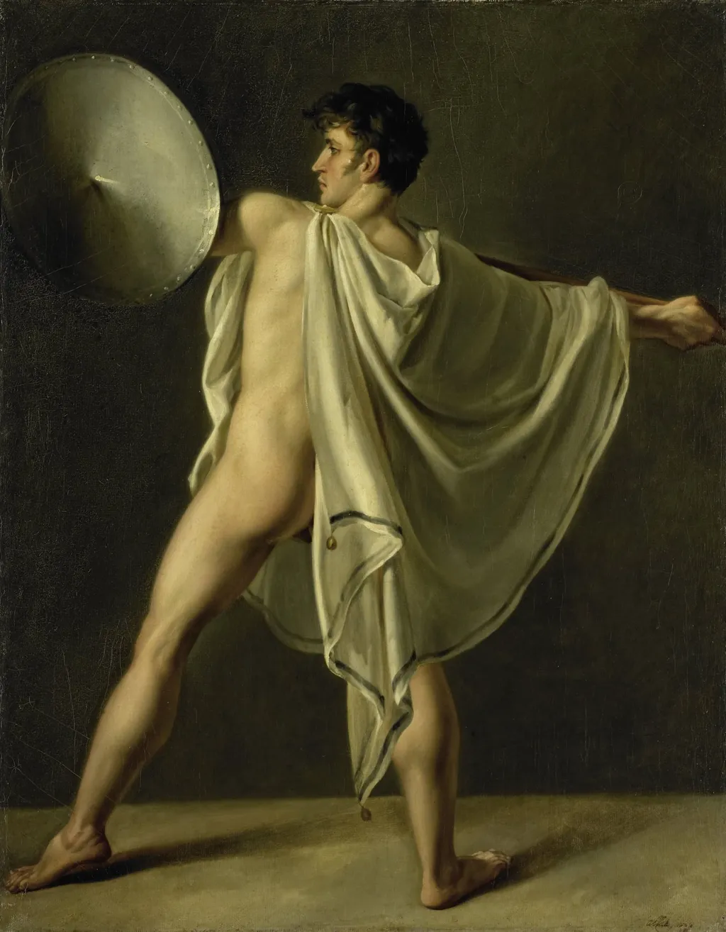 Warrior with Lance and Shield, by Joannes Echarius Carolus Alberti, unspecified, 1808