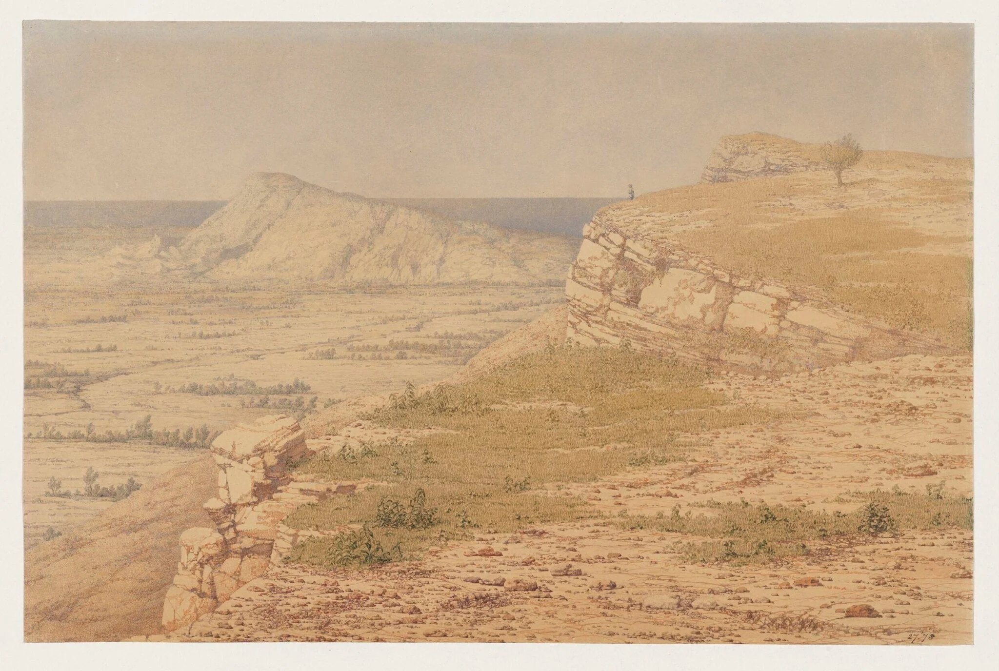 View of the Island of Rhodes, detail