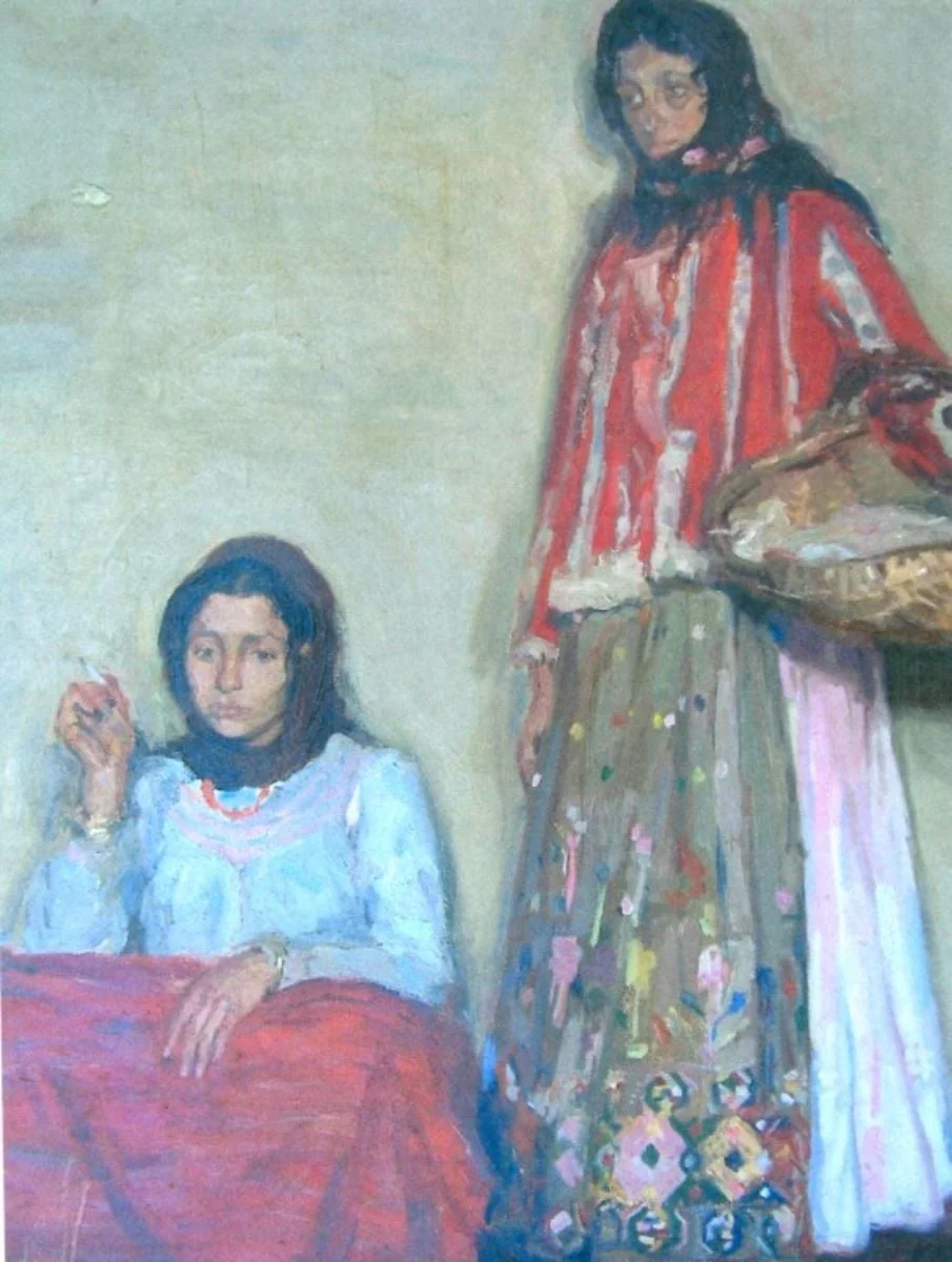 Țigănci florărese, detail