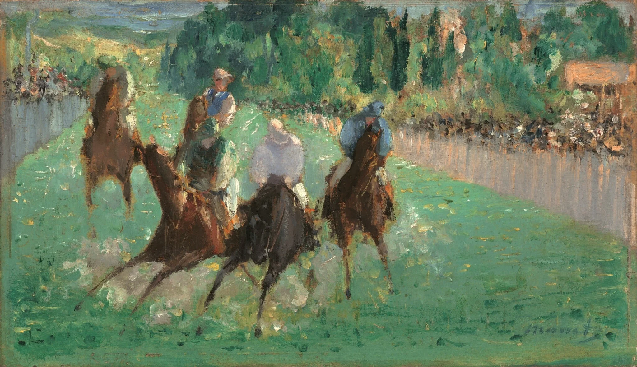 At the Races, detail
