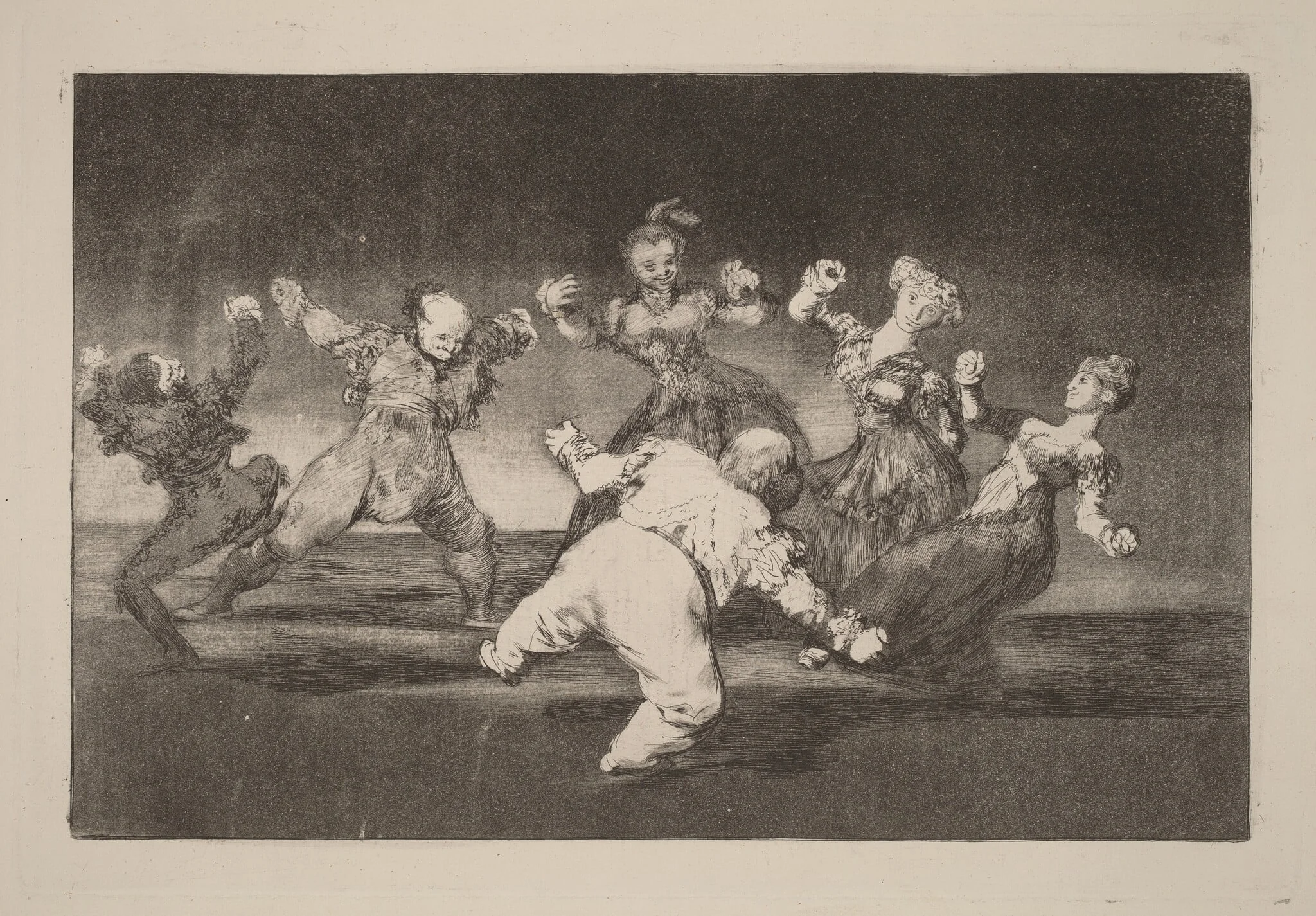 Disparate allegre (Merry Folly), detail