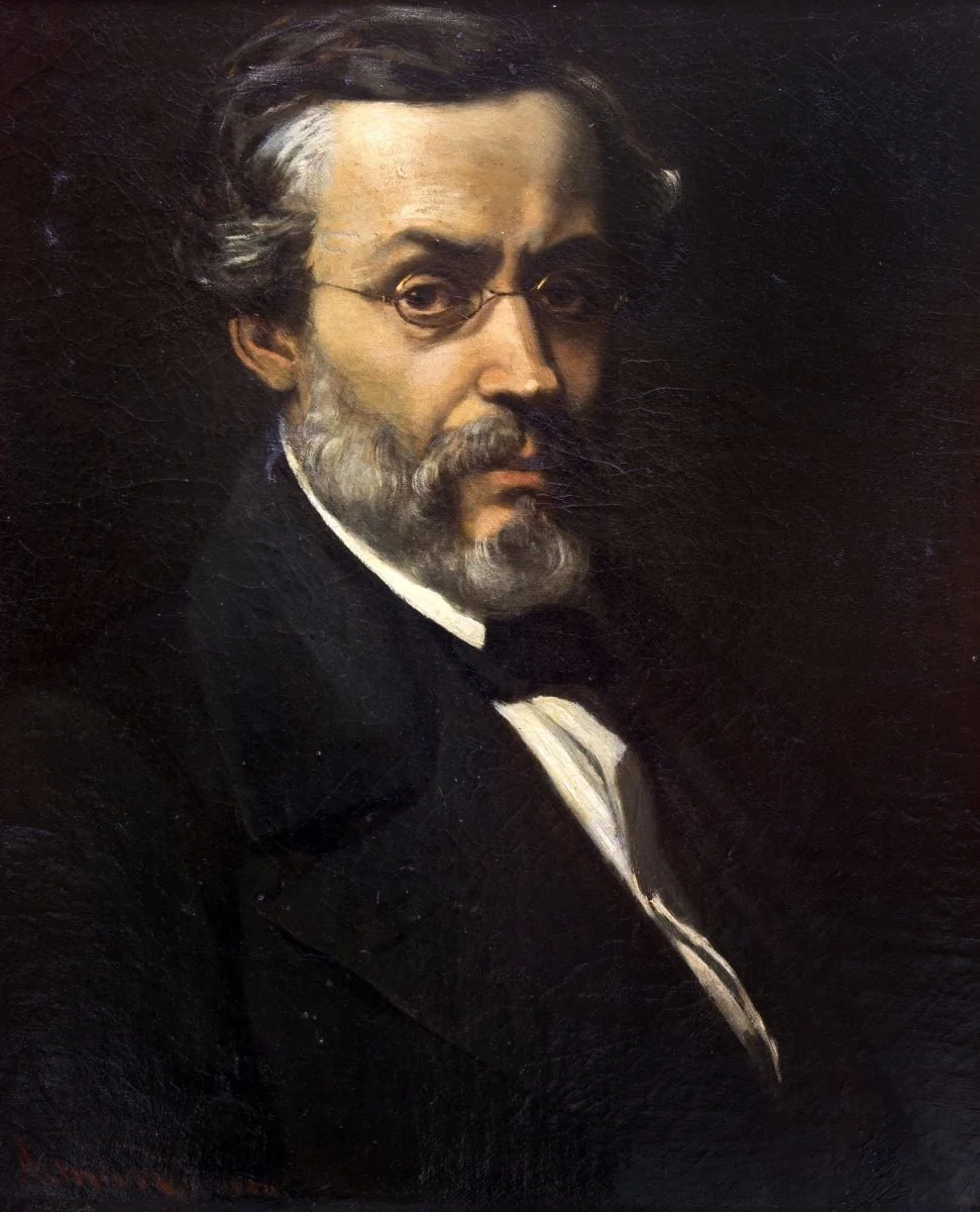 Portretul lui Cezar Bolliac, detail