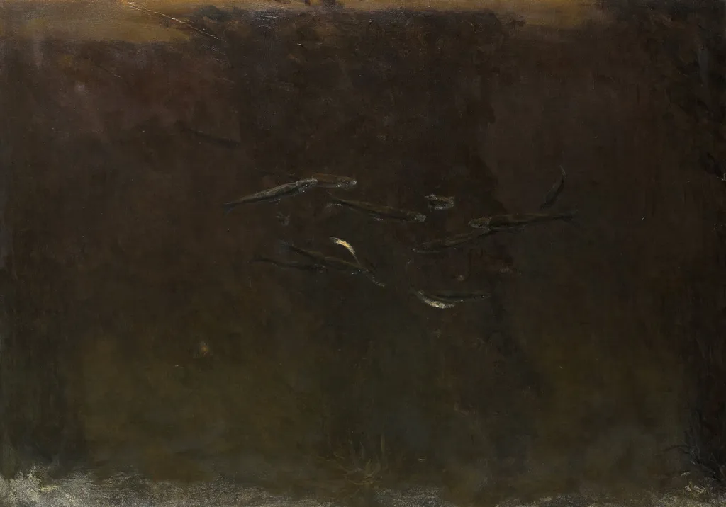 Fish in an Aquarium, by Gerrit Willem Dijsselhof, oil, 1907