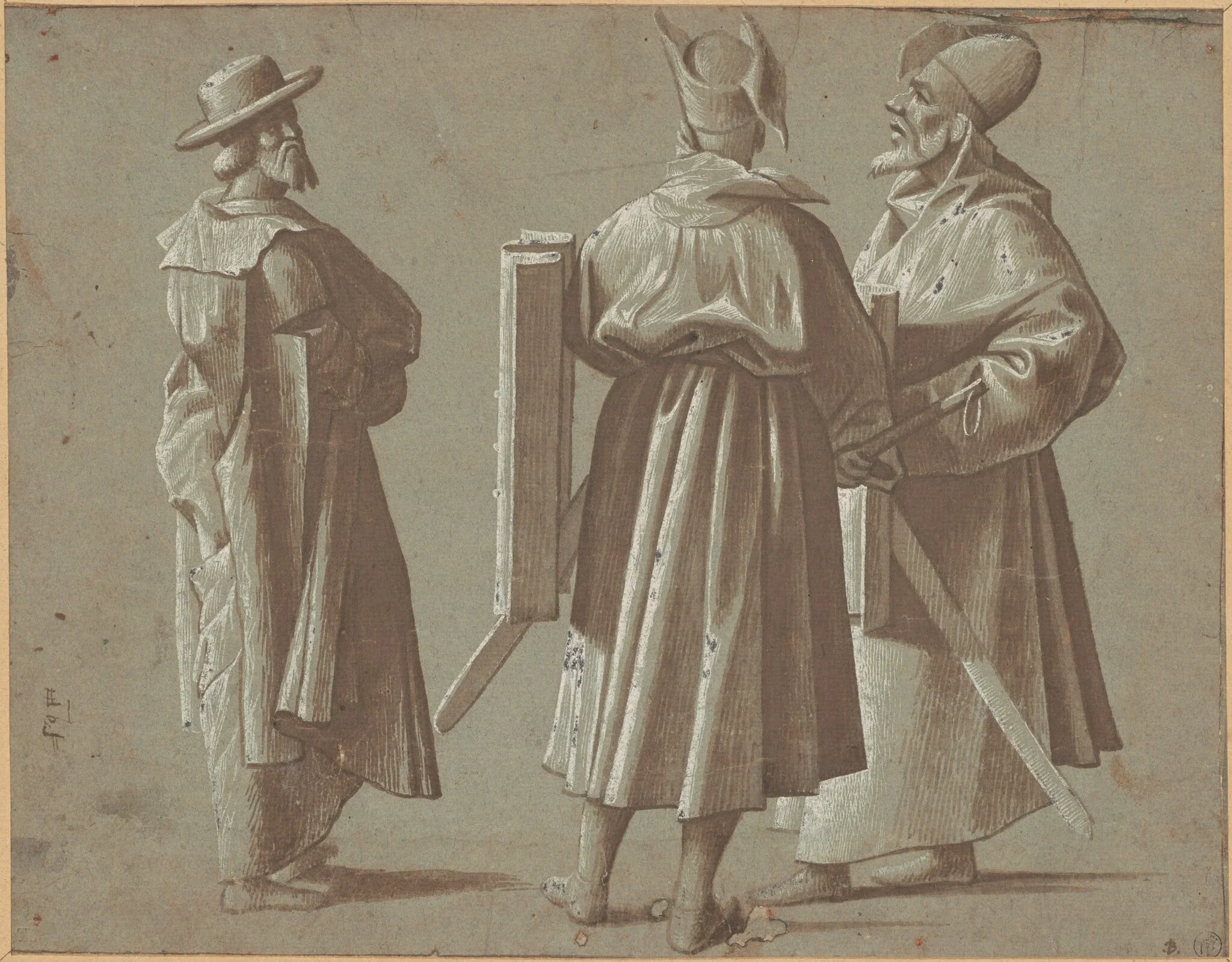 Three Figures, detail