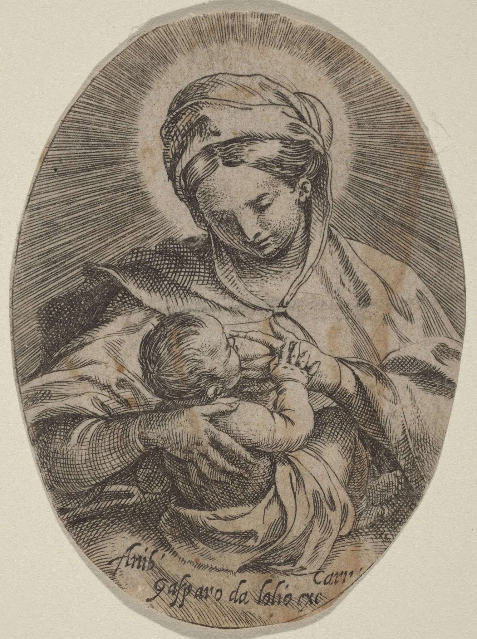The Madonna Nursing the Christ Child, detail