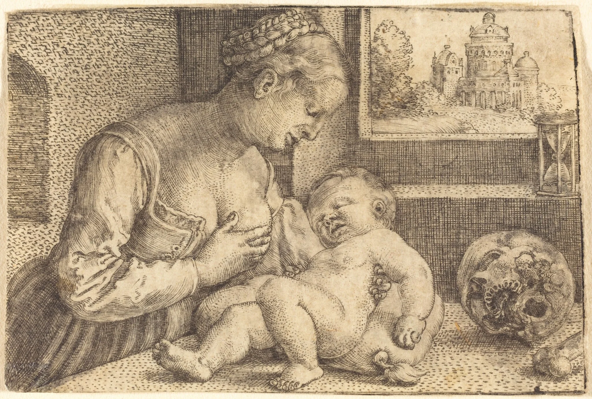 Madonna with Skull, detail