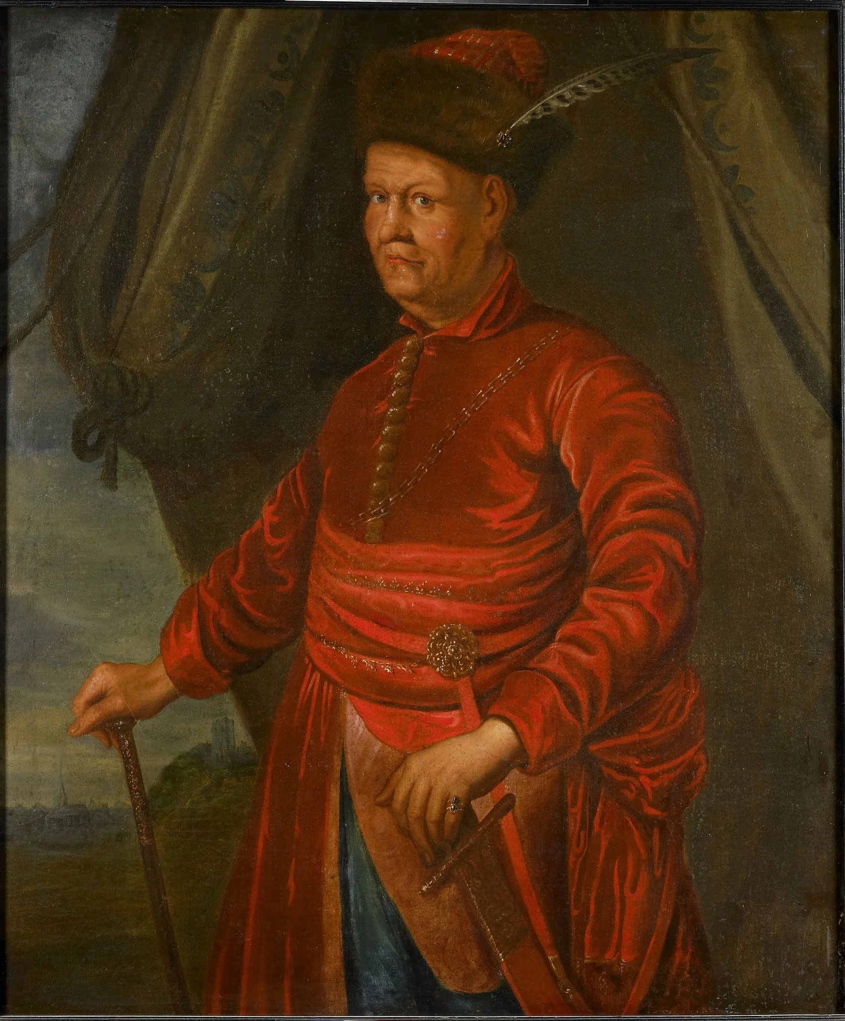 Portrait of Johann Ludwig Hektor Duke of Isolani, detail